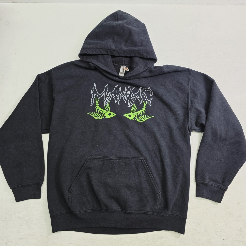 Stray Kids MANIAC Fish 2022 World Tour Dates Hoodie L Official Kpop Black EUC
